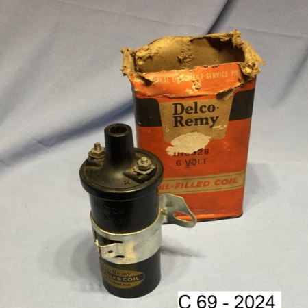 art c69-2024 PER CITROEN ID - DS E DERIVATE BOBINA DELCO-REMI 6 VOLT (115328) NUOVA